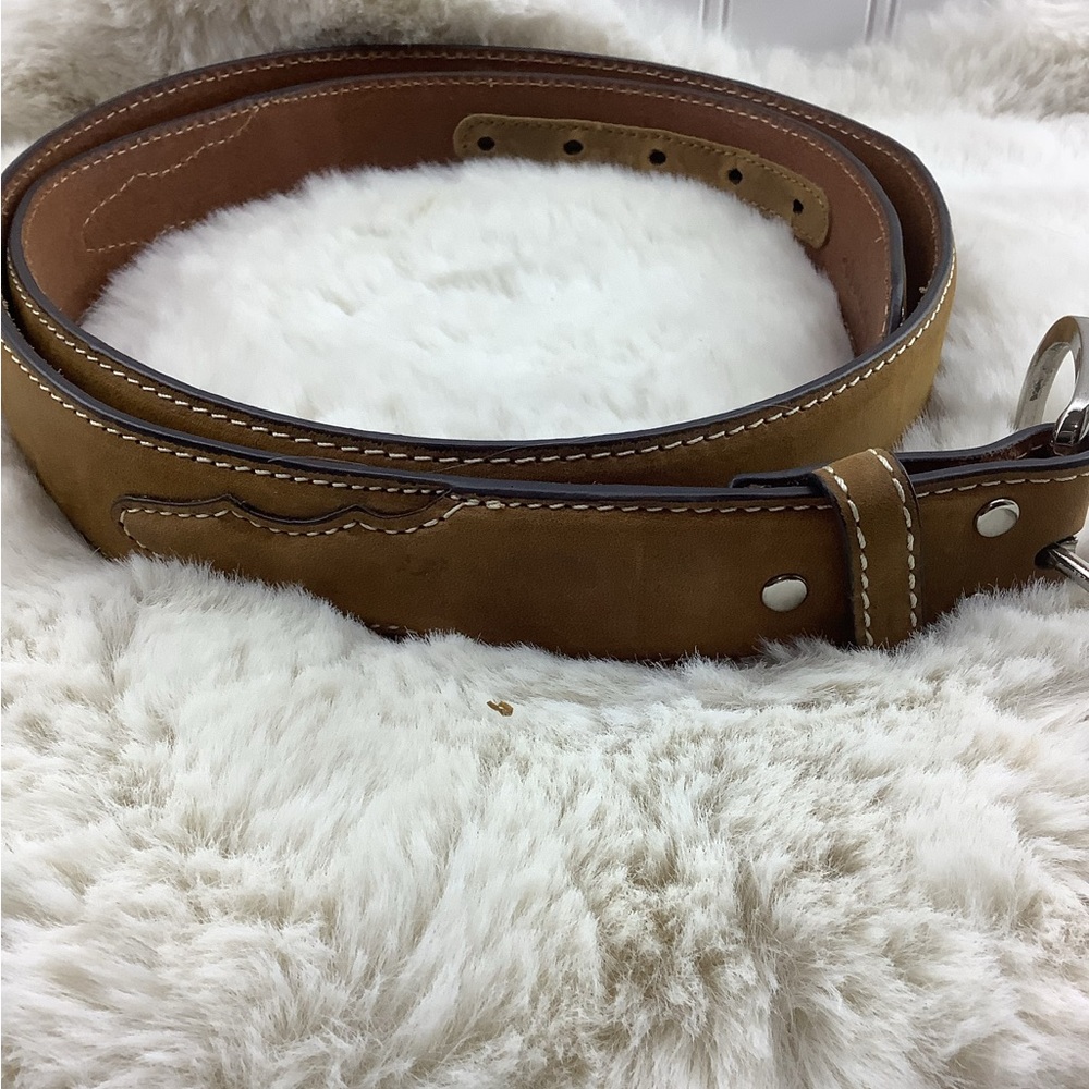 Men's Tan Leather Belt